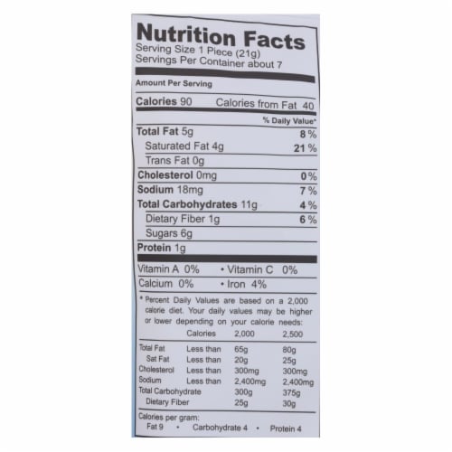 Jennies - Macaroon Double Chocolate W/ Sea Salt - Case of 6 - 5.25 OZ Perspective: back