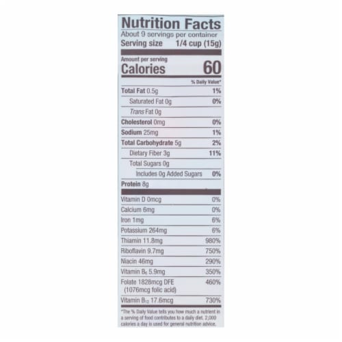 Bob's Red Mill - Nutritional Yeast - Large Flake - Case of 4-5 OZ Perspective: back