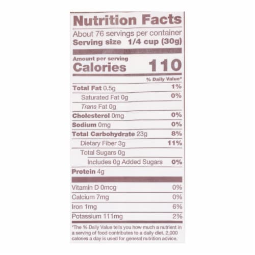 Bob's Red Mill - Whole Wheat Pastry Flour - 5 lb - Case of 4 Perspective: back