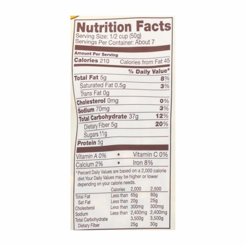 Bob's Red Mill - Gluten Free Honey Oat Granola - 12 oz - Case of 4 Perspective: back
