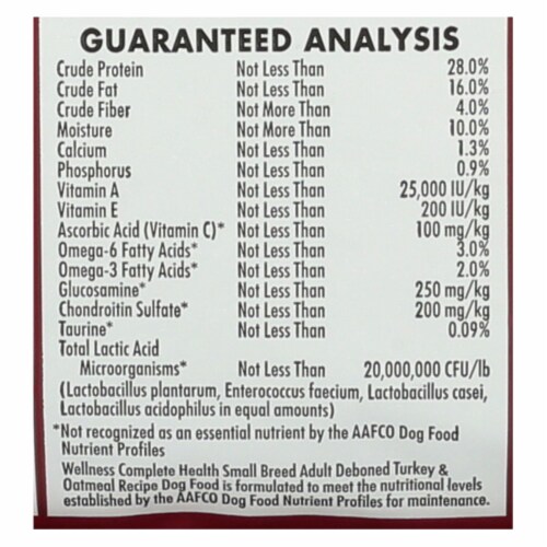 Wellness Pet Products Dog Food Turkey and Oatmeal Recipe Case