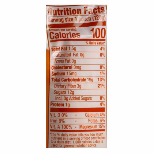 Happy Baby HappyTot Organic Superfoods Sweet Potato Apple Carrot and Cinnamon-4.22 oz-16Case Perspective: back
