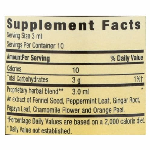 Herbs For Kids Minty Ginger - 1 fl oz Perspective: back