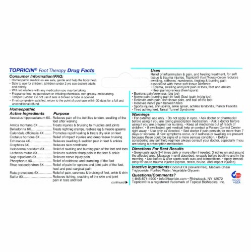 Topricin Foot Therapy - 2 oz Perspective: back