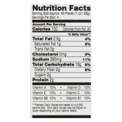 From The Ground Up - Cauliflower Crackers - Original - Case of 6 - 4 oz. Perspective: back