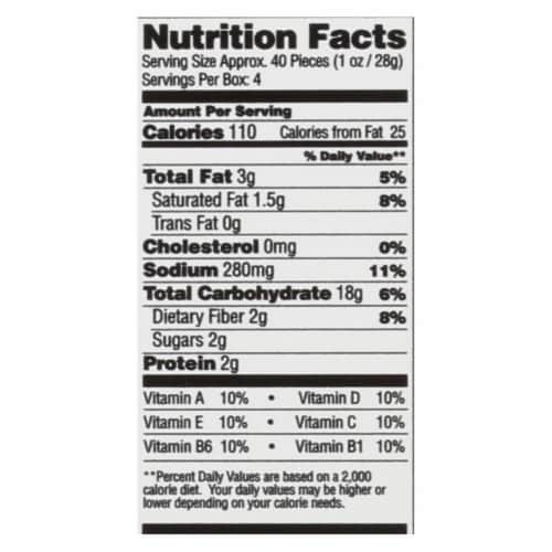 From The Ground Up - Cauliflower Crackers - Cheddar - Case of 6 - 4 oz. Perspective: back