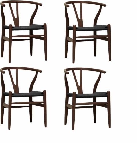 Baxton studio discount wishbone chair