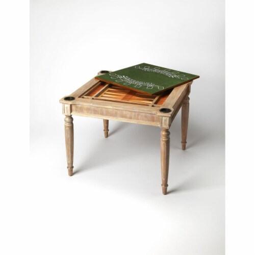 Vincent Driftwood Multi-Game Card Table Perspective: back