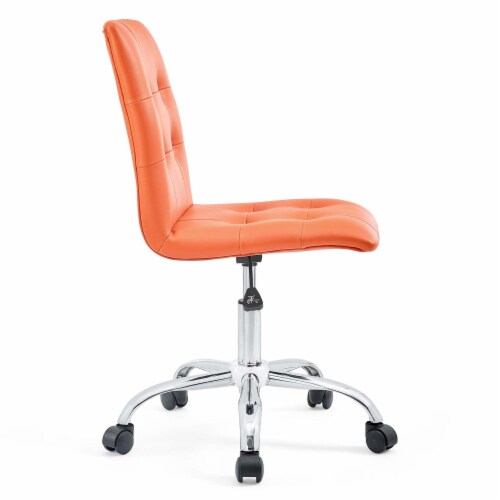 Ergode Prim Armless Mid Back Office Chair - Orange Perspective: back