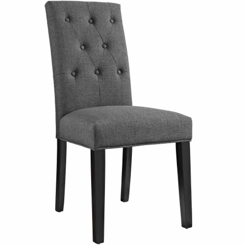 Ergode Confer Dining Side Chair Fabric Set of 2 - Gray Perspective: back