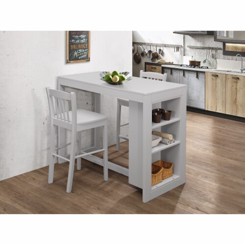 Jofran Tribeca Counter Height Dining Table 22 W X 48 D X 36 H Ash Grey Finish Set Of 2 1 Kroger