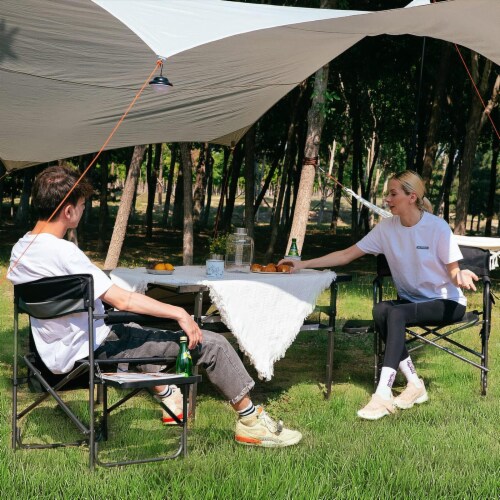 Outdoor folding chairs with side table cheap