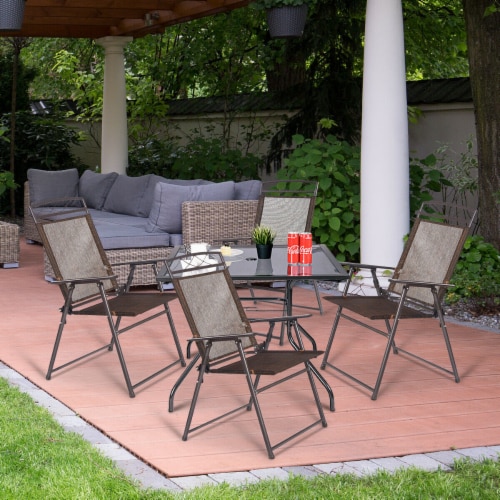 Patio folding sling shop chair