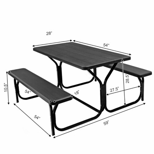 Outdoor picnic table and bench set best sale