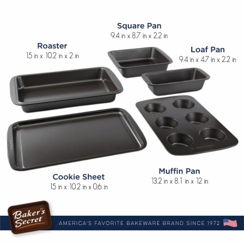 Stackable Baking Set of 5 Bakeware Pans, Bakeware Set, 5pc - Fry's Food  Stores