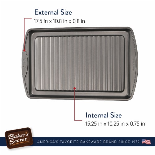 Nonstick Grill Pan for Oven 17.5 x 11 Carbon Steel Oven Grill