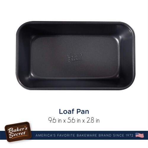 Nonstick Loaf Pan for Baking Bread 9 x 6 , Thick Carbon Steel Meatloaf Bread Pan Perspective: back