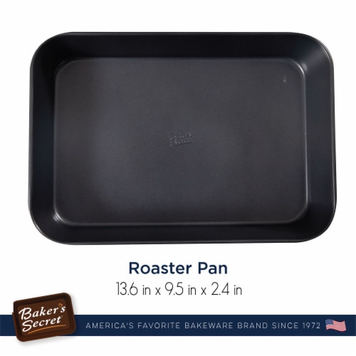 Baker's Secret 18'' Non-Stick Carbon Steel Roasting Pan