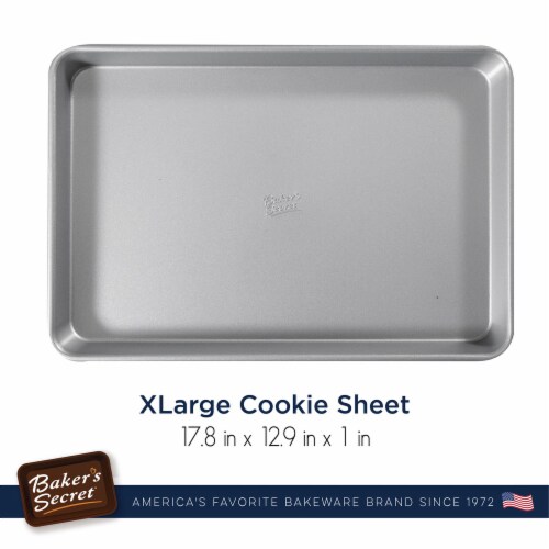 Nonstick Large Cookie Sheet 18 x 13 , Aluminized Steel Large Size Cookie  Tray Jelly Roll, 18x13 - Fry's Food Stores