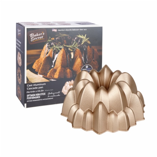 Bundt Cake Pan, Perfect for Bundt Cakes, Die Cast Aluminum, Cake Pan - (Cascade) Perspective: back