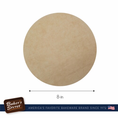 120 Sheets Unbleached Non-stick 8 Round Parchment Paper, Baking Paper Sheets Perspective: back