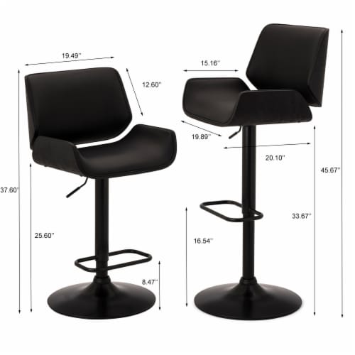 Mid century modern adjustable bar stools deals