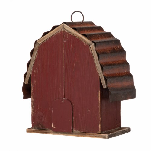 Glitzhome Rustic Tall Church Wooden Hanging Birdhouse Garden Bird Nesting Cage for sale online 