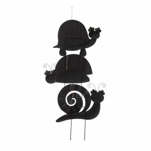 Glitzhome Metal Tortoise/ Ladybug/ Snail Yardstake or Wall Decor Perspective: back