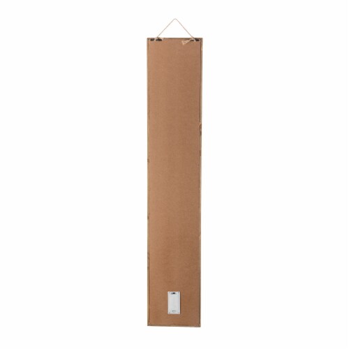 Glitzhome Poinsettia Lighted Wooded Welcome Sign Perspective: back