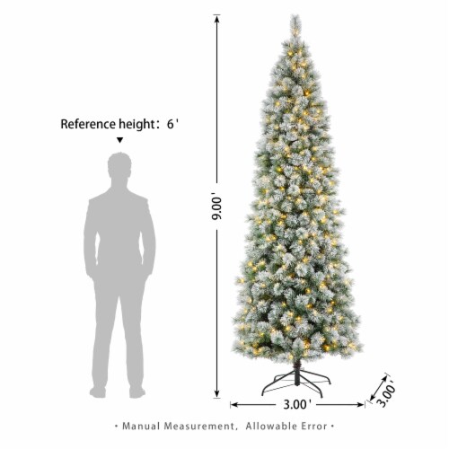 Northlight 4' White Iridescent Pine Artificial Christmas Tree - Unlit,  1.0000 - Fred Meyer