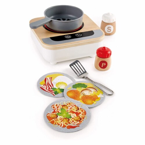 Hape Fun Fan Fryer Kitchen Playset with Stove Fan for Ages 3 and