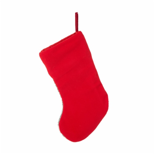 Glitzhome 20 Inch Length Hooked Stocking, Cat Perspective: back