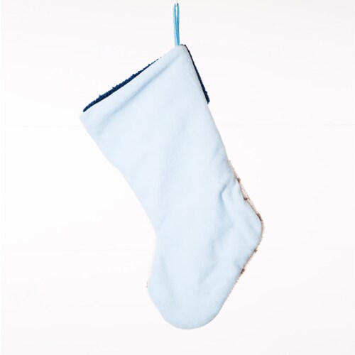 Glitzhome 19 Inch Length Hooked Stocking, Anchor Perspective: back