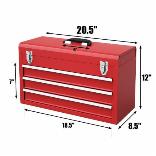 3 Drawer Beechwood Artist Storage Supply Tool Box - 7 Elements, 3-Drawer -  Fry's Food Stores