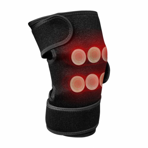 UTK H41K1 Heated Knee Brace and Wrap with Jade Stones and Far Infrared Rays Perspective: back