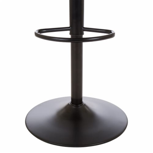 Glitzhome Set of Two Mid-Back Bar Stool with Adjustable Heigh Swivel Industrial Pub Barstools Perspective: back