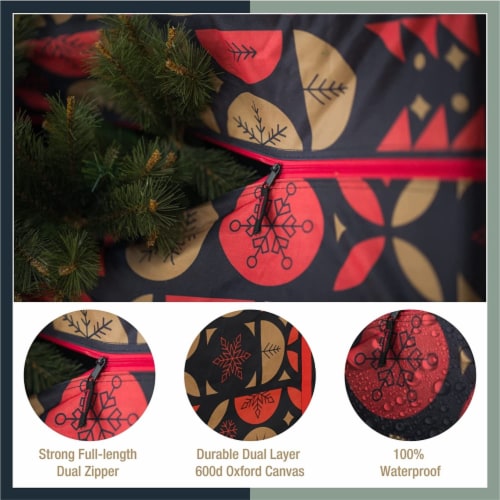 Tree Nest Artificial Christmas Tree Storage Bag Holiday For 9' Tree, Canvas Oxford Fabric Perspective: back