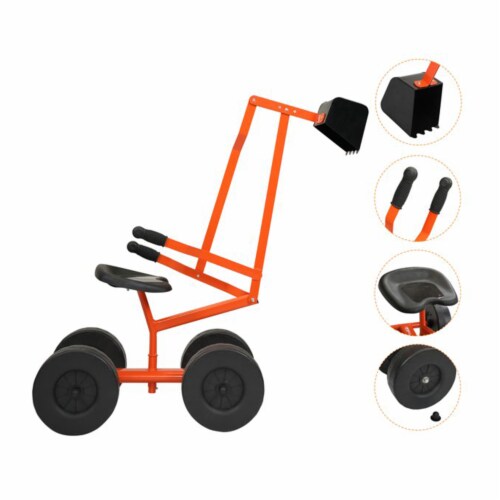 TOBBI Outdoor Steel Sand Digger Ride On Construction Sandbox