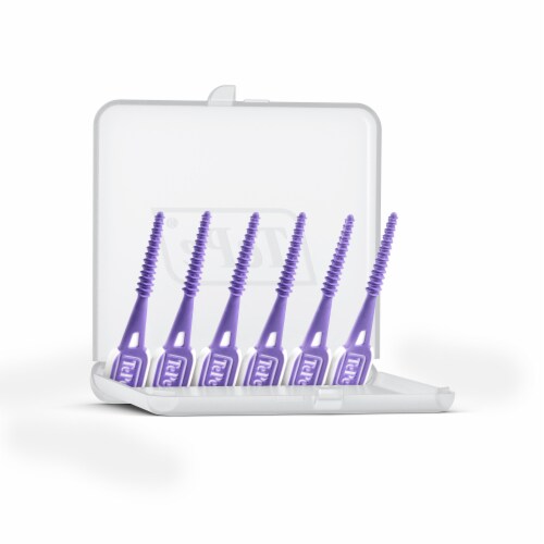 TEPE EasyPick Purple - XL 36-Pack , Dental Floss Picks Perspective: back