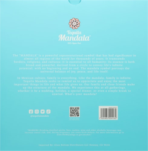 Tequila Mandala® Blanco Perspective: back
