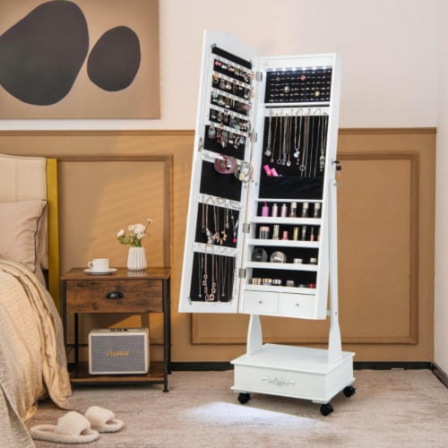 Floor standing jewelry armoire sales