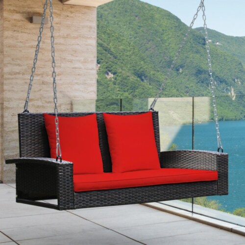 Outdoor rattan swing hot sale