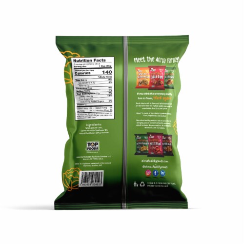 Alma® Mini Nacho Chips with Corn & Cauliflower Perspective: back