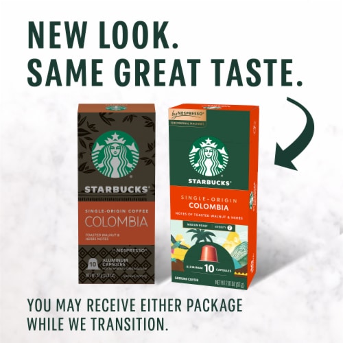 Starbucks by Nespresso Coffee Pods for Nespresso Original Line Machines Colombia Medium Roast Perspective: back
