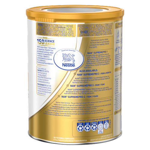 Nestle® NAN® SupremePro 1 Starter Infant Powder Formula Perspective: back