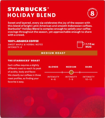 Starbucks® Holiday Blend For Nespresso Vertue Perspective: back