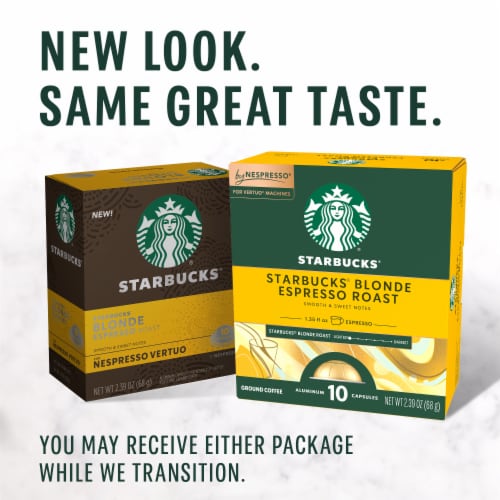 Starbucks® Coffee Pods for Nespresso® Vertuo Machines Espresso Dark Roast,  10 ct - Kroger