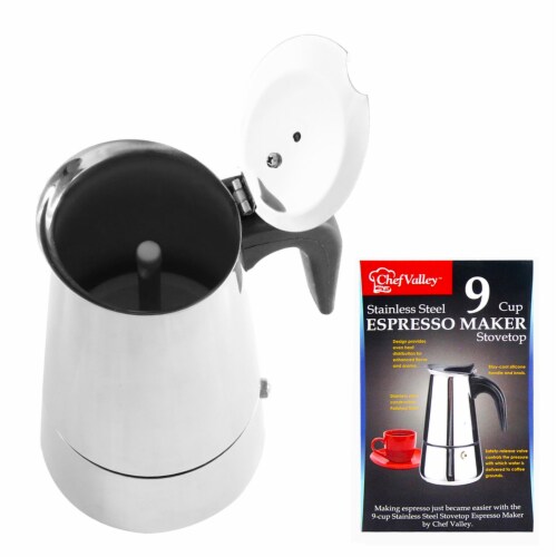 Fino Stovetop Espresso Maker, 9 Cup