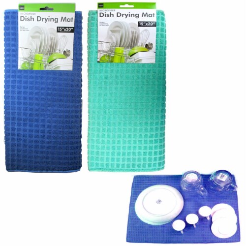 Dish Mat Drying Kitchen Mat 24 x 18 Reversible Microfiber Dish Drying Mat