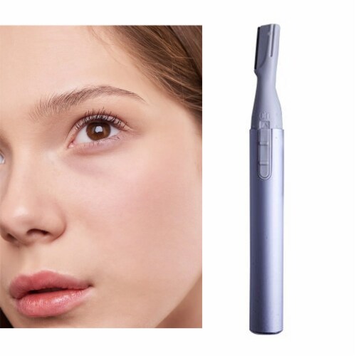Womens Electric Eyebrow Shaper Facial Hair Remover Brows Trimmer Razor Face Lips Perspective: back